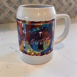 Coca-Cola "Always Coca-Cola" Cup Heavy Mug Stein W/Handle Kingdom Of Thailand